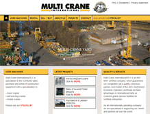 Tablet Screenshot of multi-crane.com